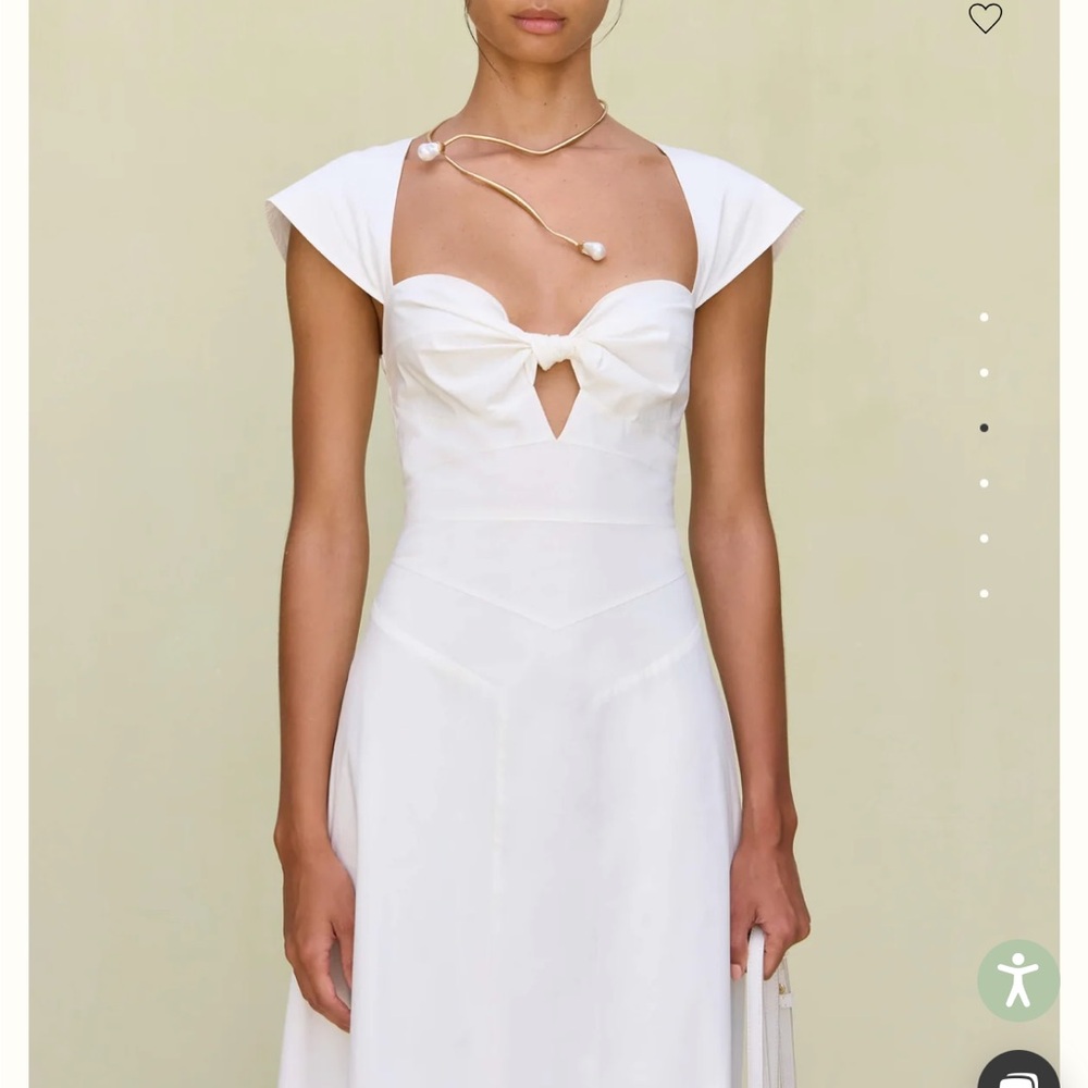 Cult Gaia White Midi Dress